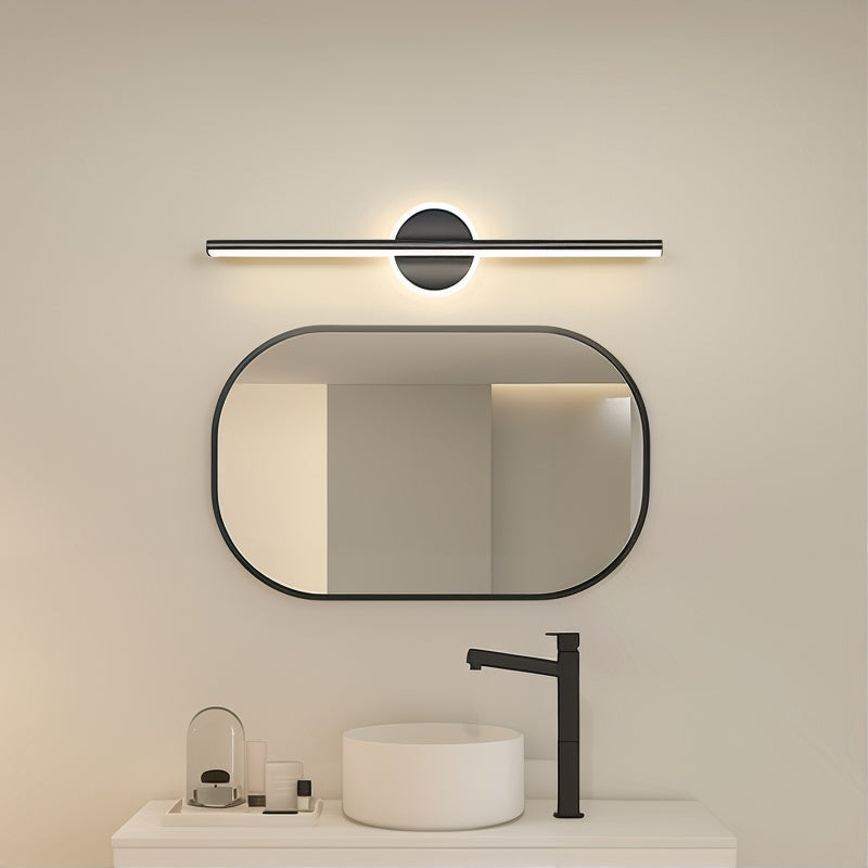 LED Bad Wandleuchte Schwarz Gold, Moderne Wandlampe 40/60/80 cm
