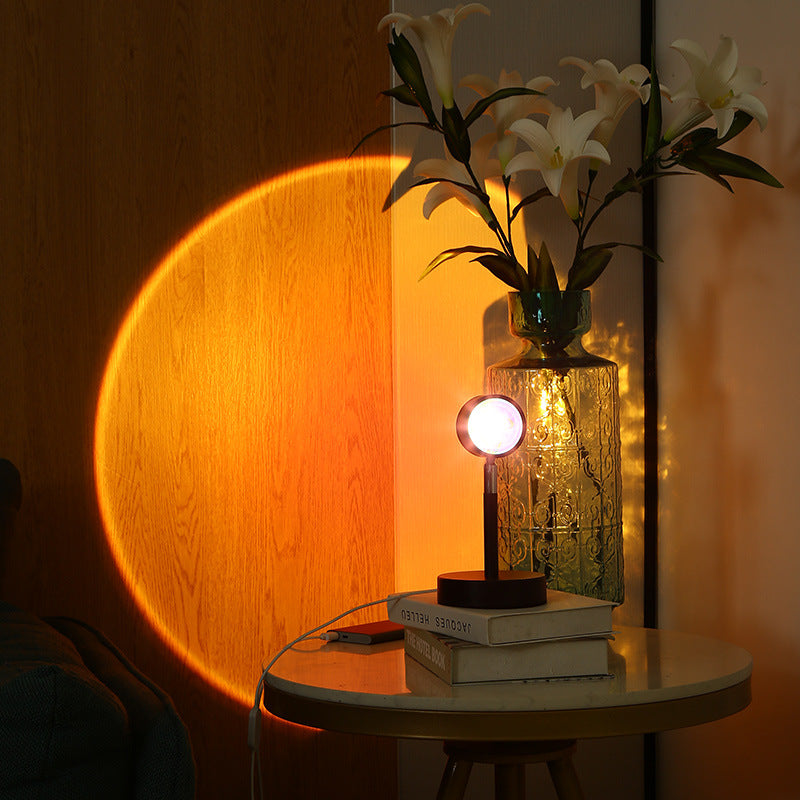 Sunset Lampe LED, 180° Projektor, Dimmbar, USB