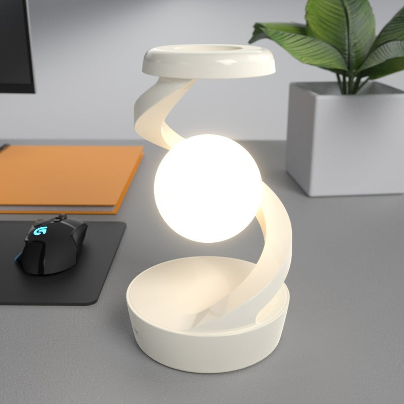 LED RGB Tischlampe, Gestensteuerung, Wireless Charging, Dimmbar