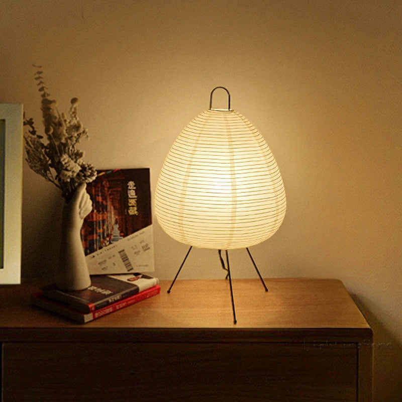 Reispapier Tischlampe, Japanische Papierlampe
