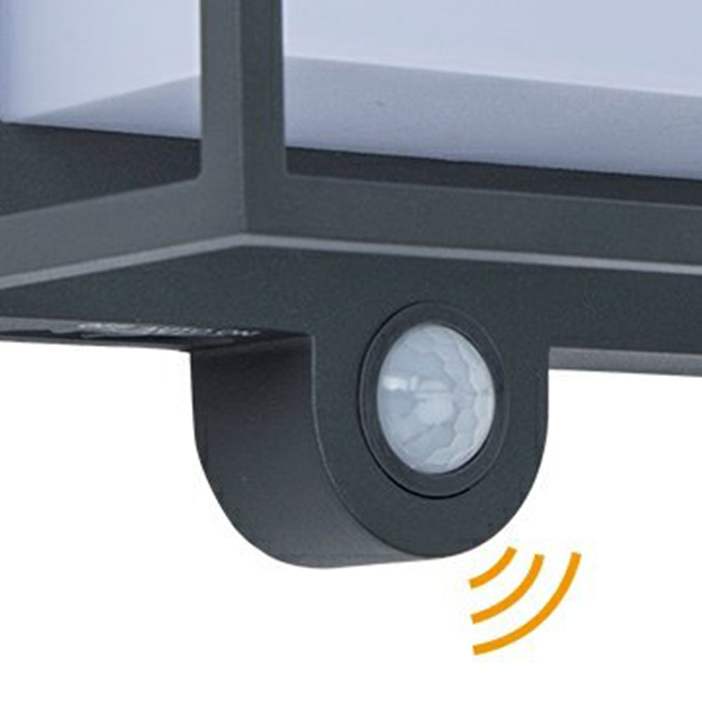 Solar Wandleuchte Außen Rechteckig,LED Warmweiß, IP65 Wasserdicht
