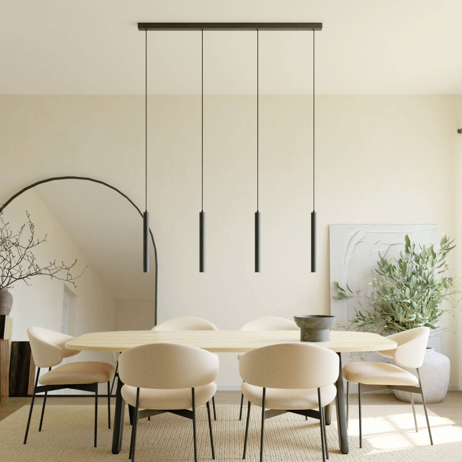 LED Pendelleuchte dimmbar mit Memory, Moderne Hängeleuchte