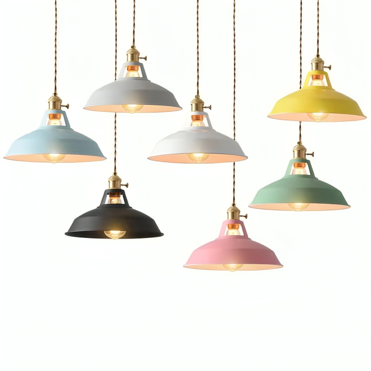 Industrial Pendelleuchte Metall, Retro Hängelampe