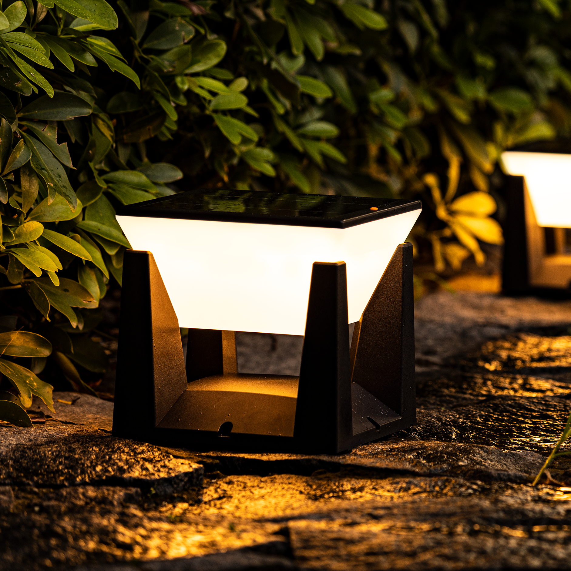 Solarleuchte Garten, LED, Warmweiß, Automatisch, Wasserdicht