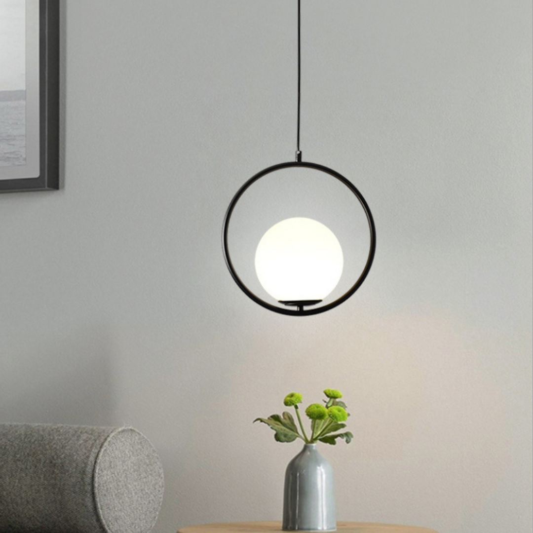 Pendelleuchte Glas Gold, Modernes skandinavisches Design, E14