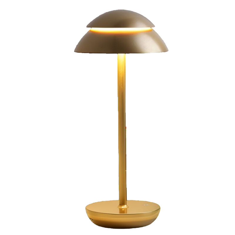Kabellose LED Tischlampe dimmbar, Tischleuchte Aluminium