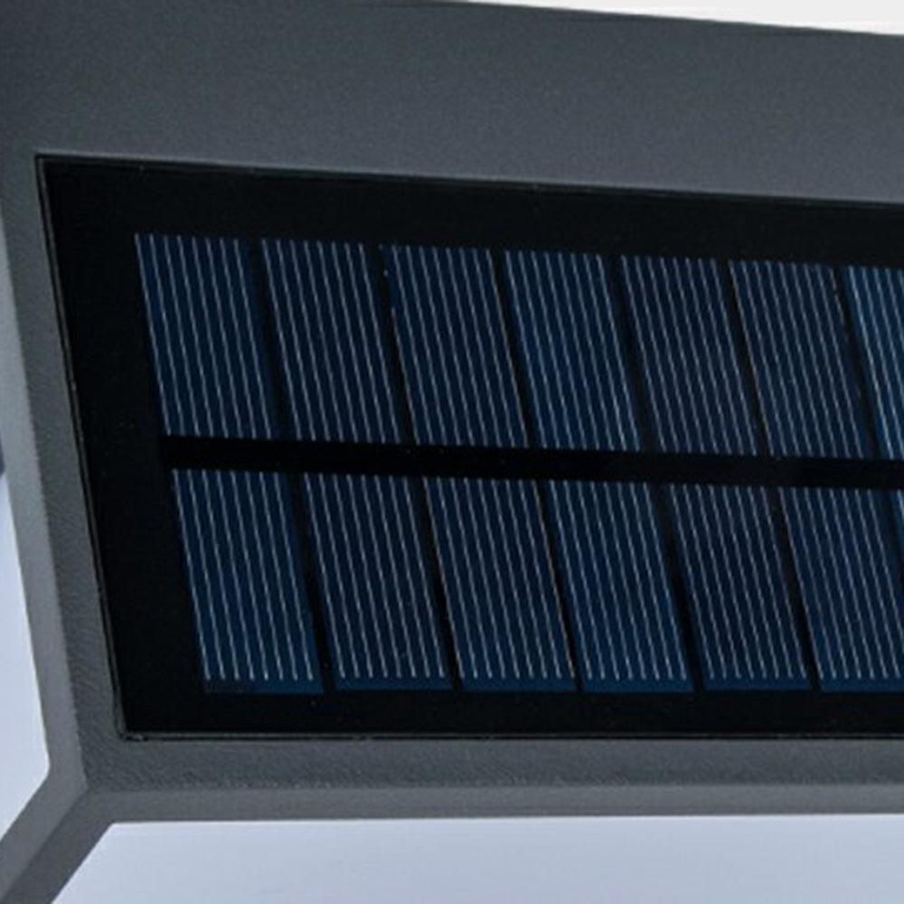 Solar Wandleuchte Außen Rechteckig,LED Warmweiß, IP65 Wasserdicht