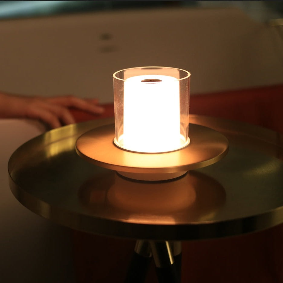 Kabellose LED Tischlampe dimmbar, Gestensteuerung Kerzenlicht