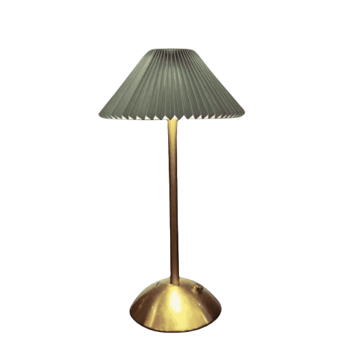Kabellose LED Tischlampe dimmbar, Tischleuchte schwarz Touch