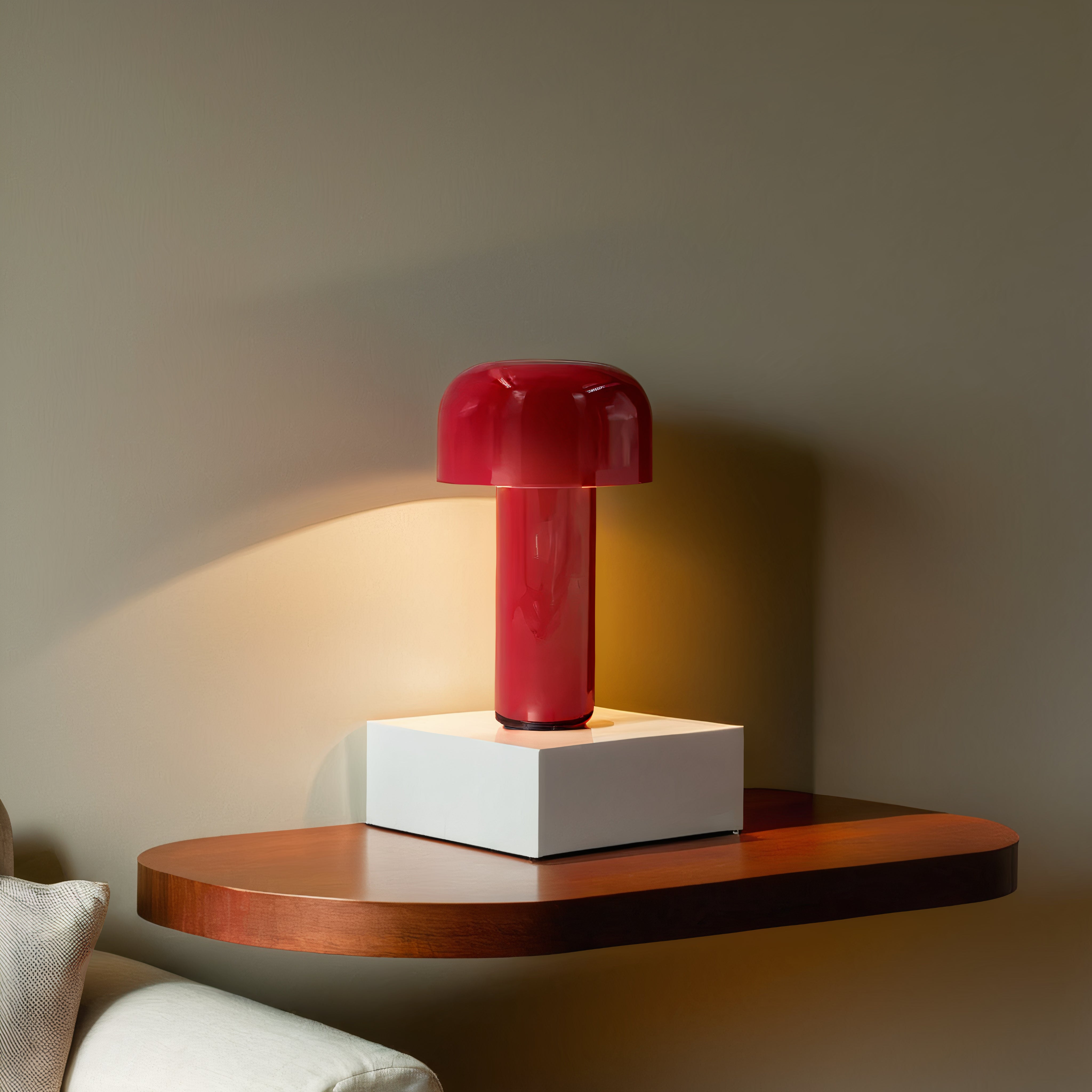 LED Pilzlampe kabellos, Akku, Touch dimmbar, IP65