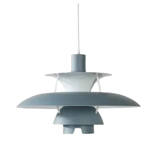 LED Pendelleuchte rund flach, Moderne Hängelampe Metall