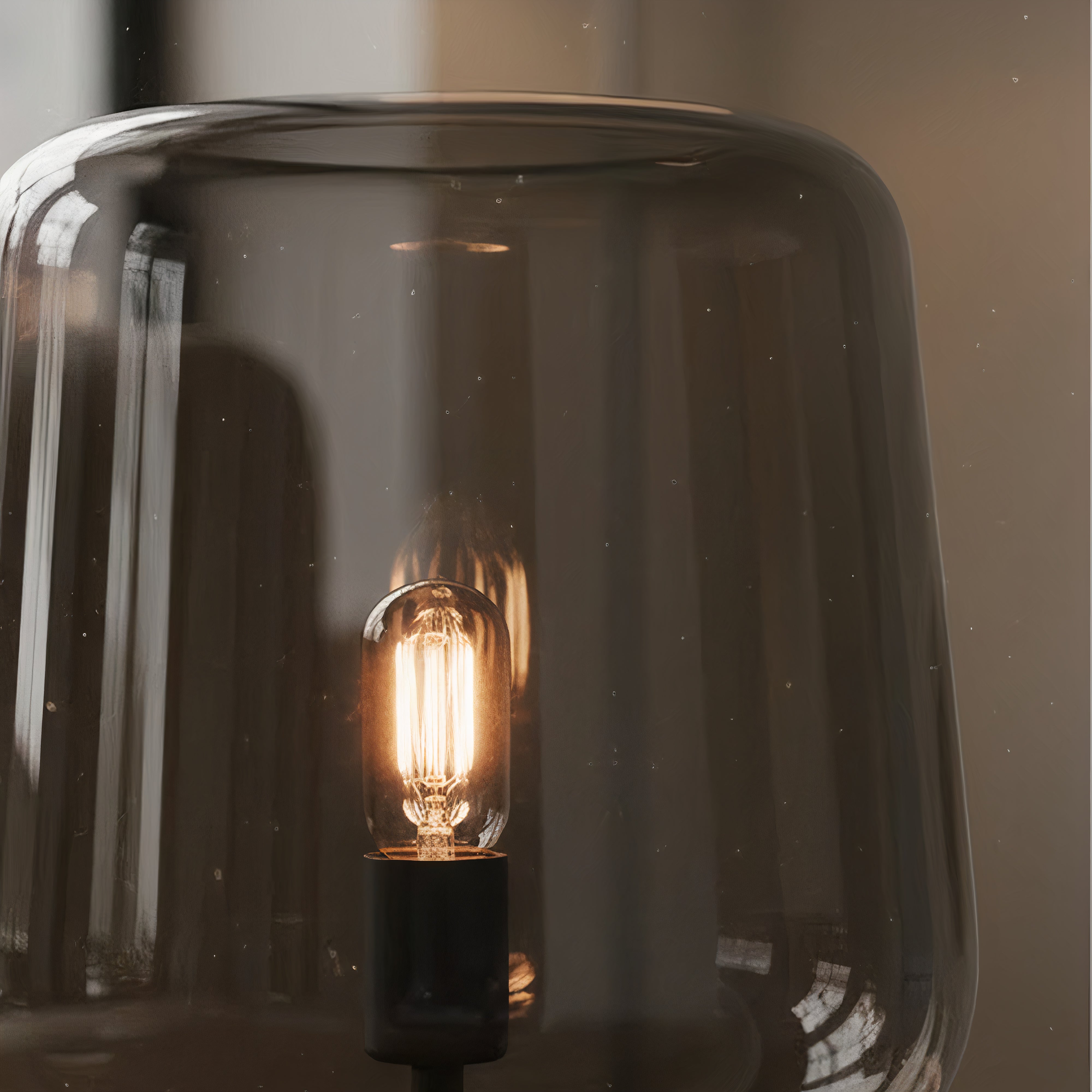 Glas Tischlampe höhenverstellbar, Moderne Tischleuchte