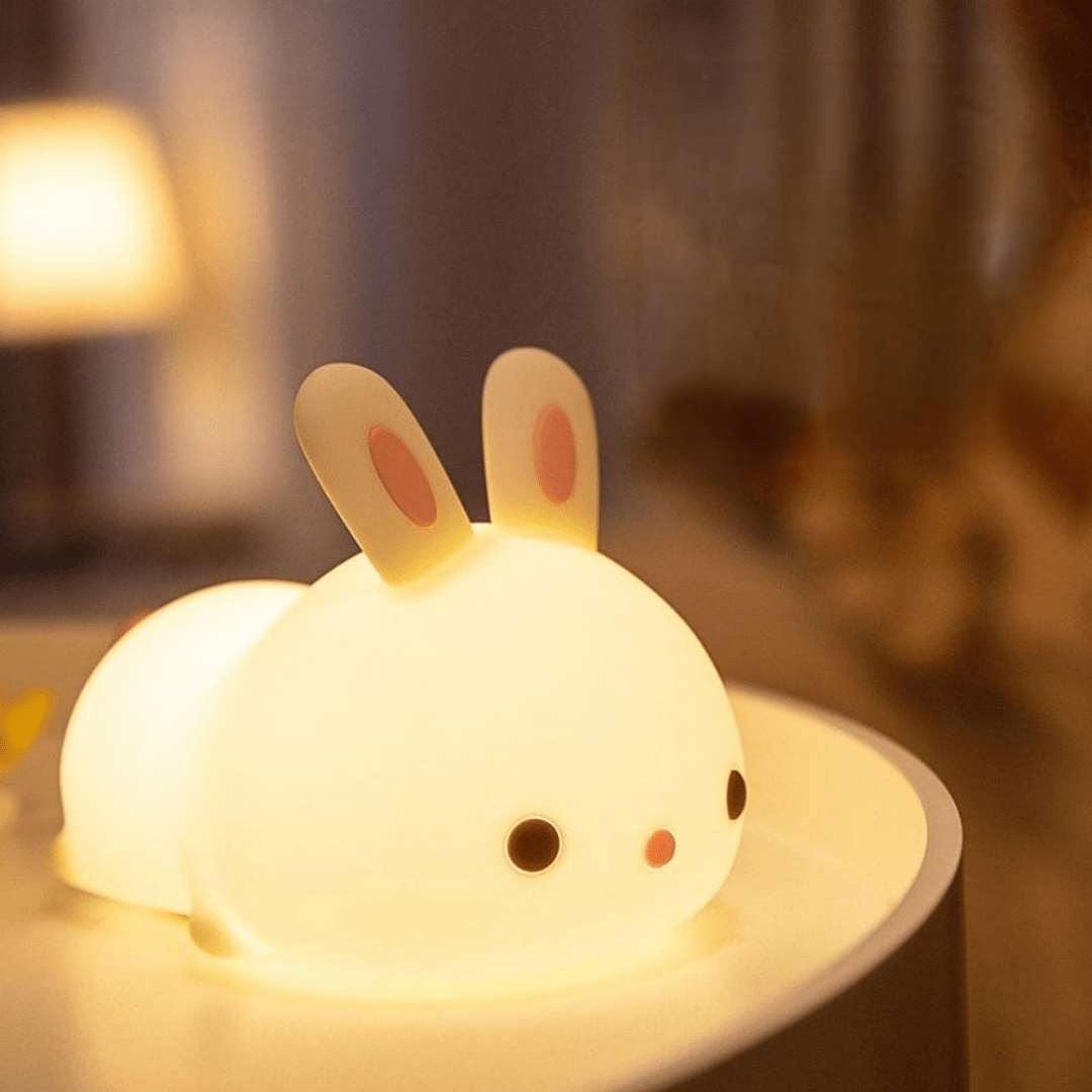 LED Kinder Nachtlampe Touch, Wiederaufladbar, 3 Helligkeitsstufen, Timer