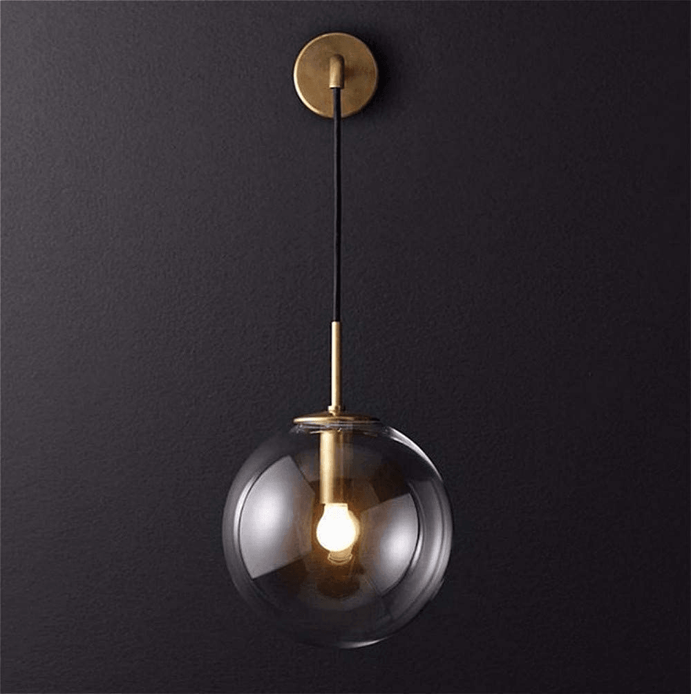 Wandlampe Glas modern, Minimalistisches Design