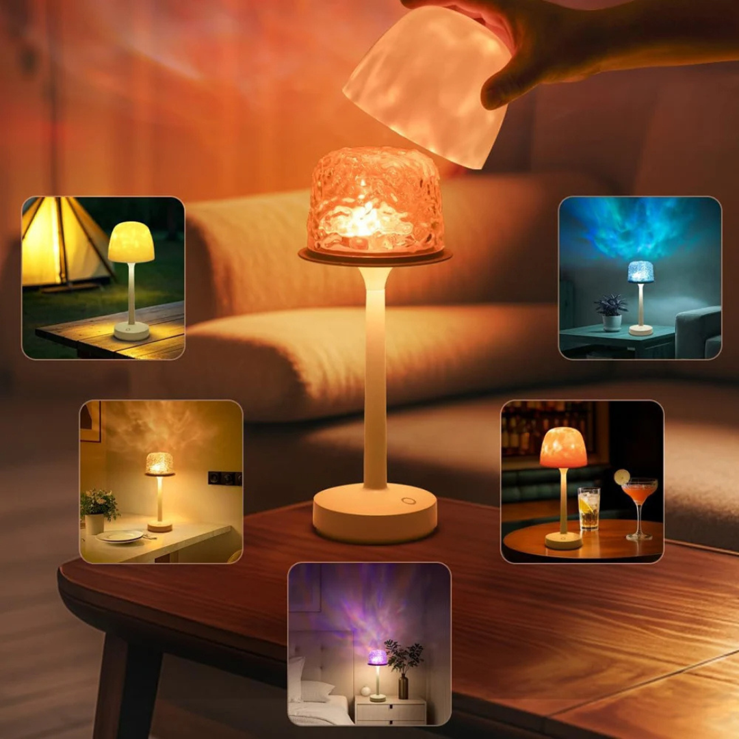 LED Tischlampe Farbwechsel, Dimmbare RGB Tischleuchte