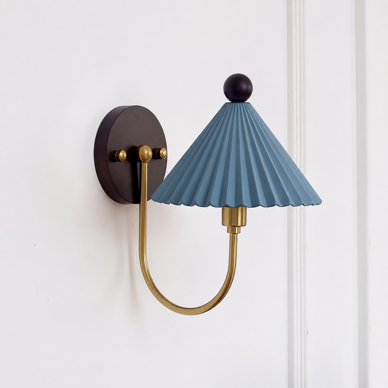 Keramik Wandlampe, Handgefertigtes Vintage Design Dimmbar