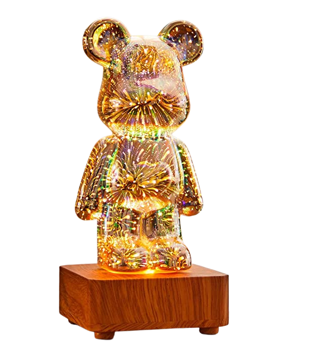 LED Bärenlampe, 7 Farben, Nachtlicht für Kinderzimmer
