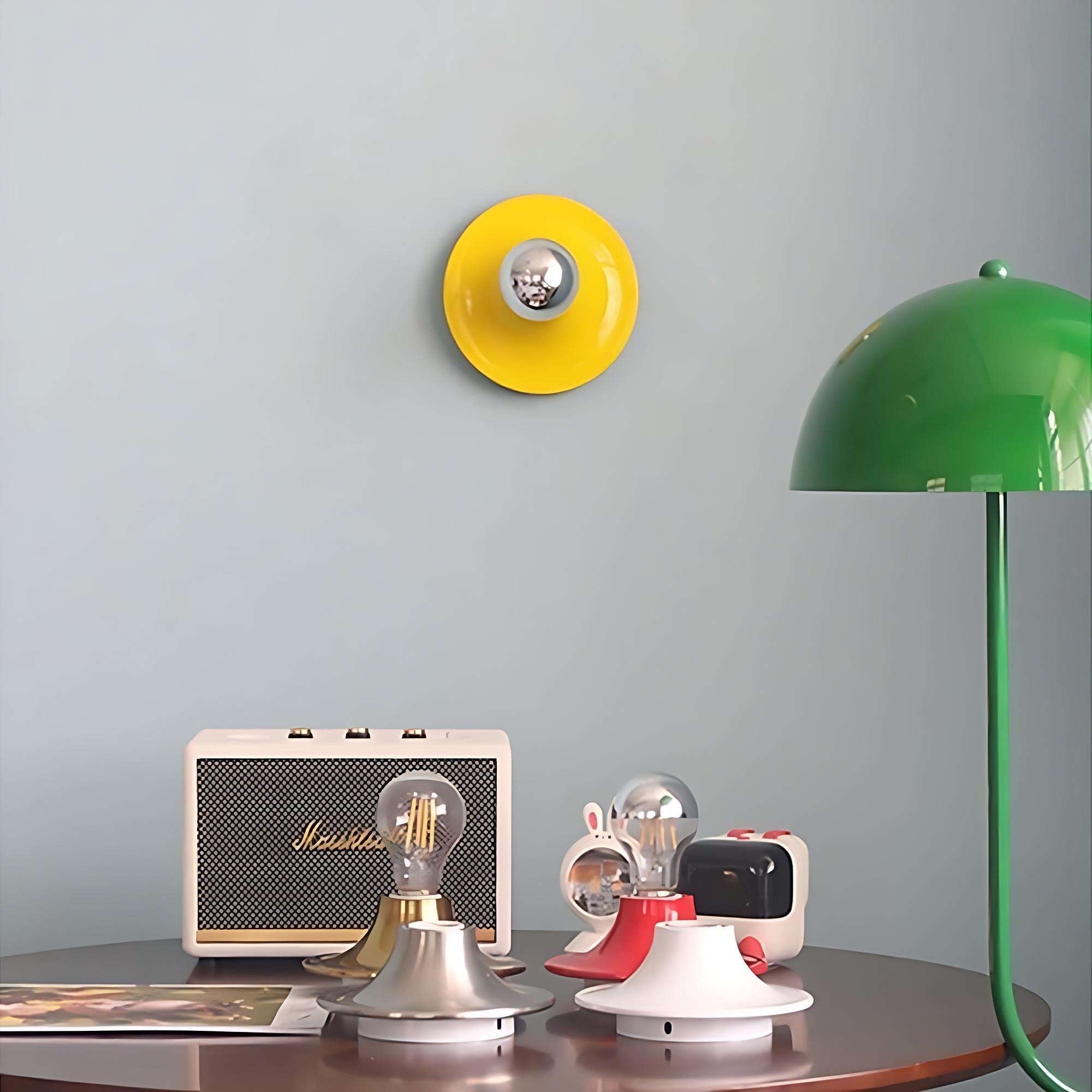 Nordische Retro, Wandlampe rund