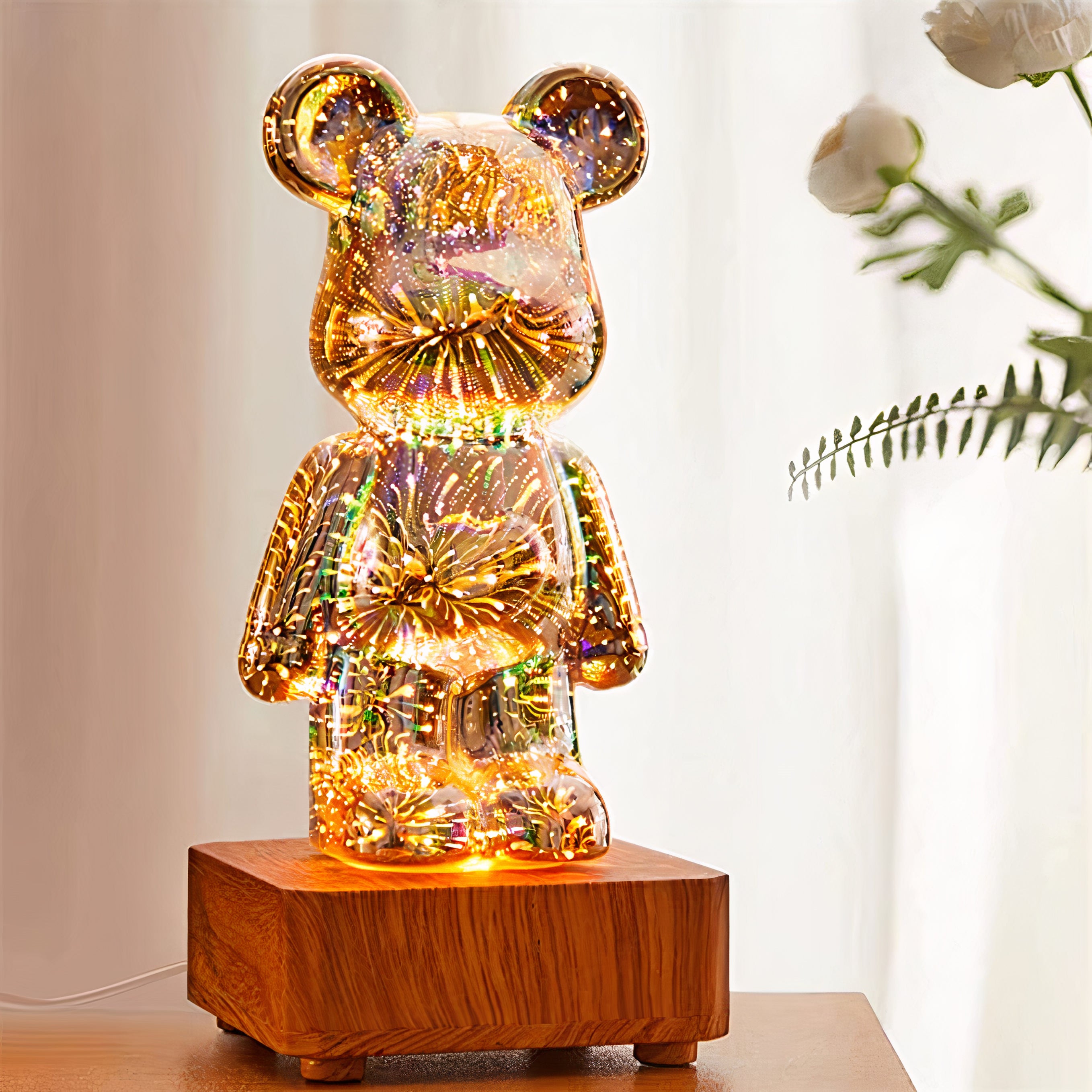 LED Bärenlampe, 7 Farben, Nachtlicht für Kinderzimmer