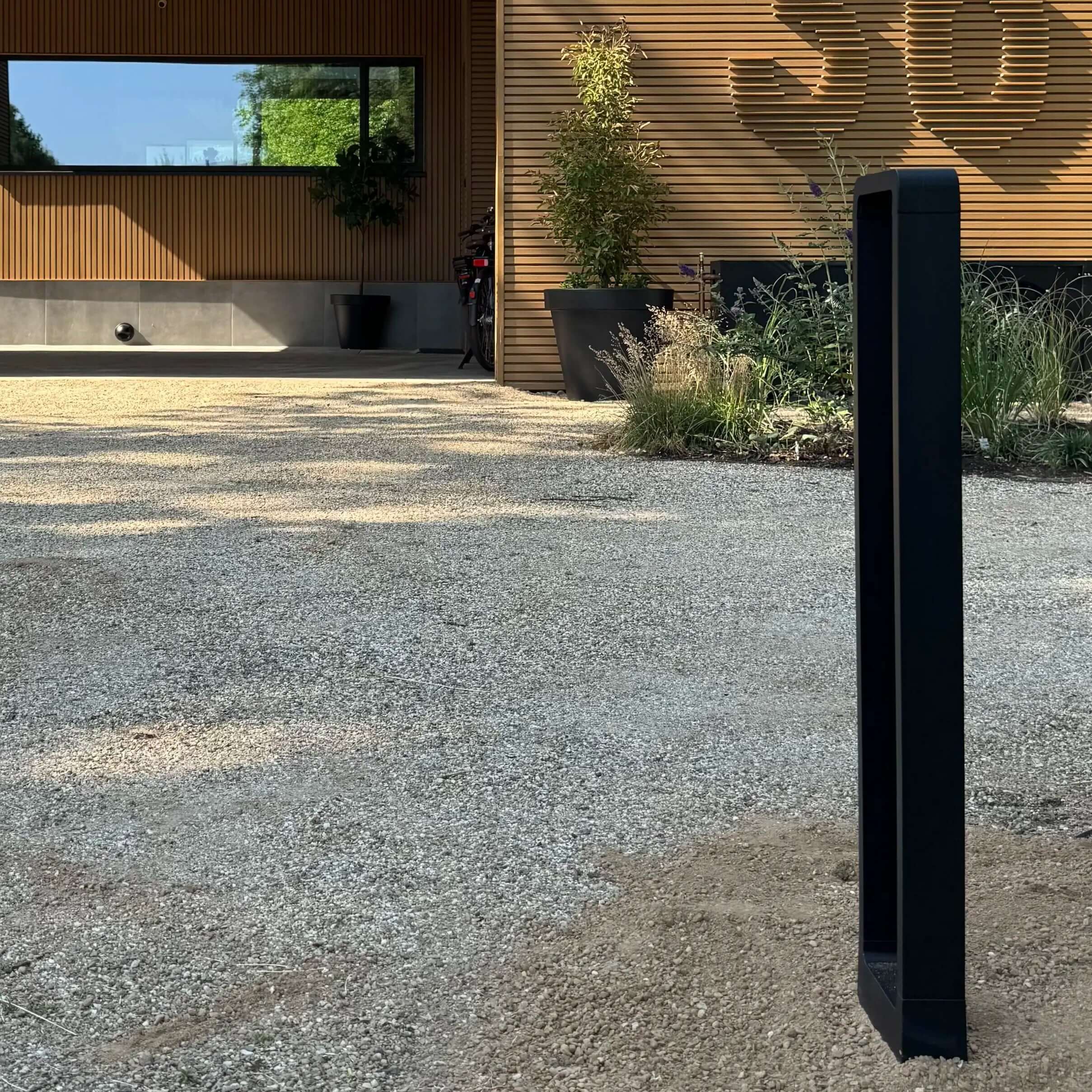 LED Wegeleuchte Garten Schwarz IP68, Außenleuchte Stehend 30/60/80 cm