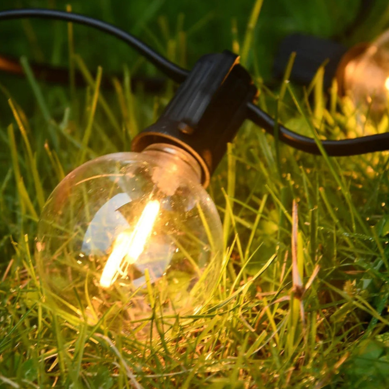 LED Lichterkette außen, Warmweiß erweiterbar