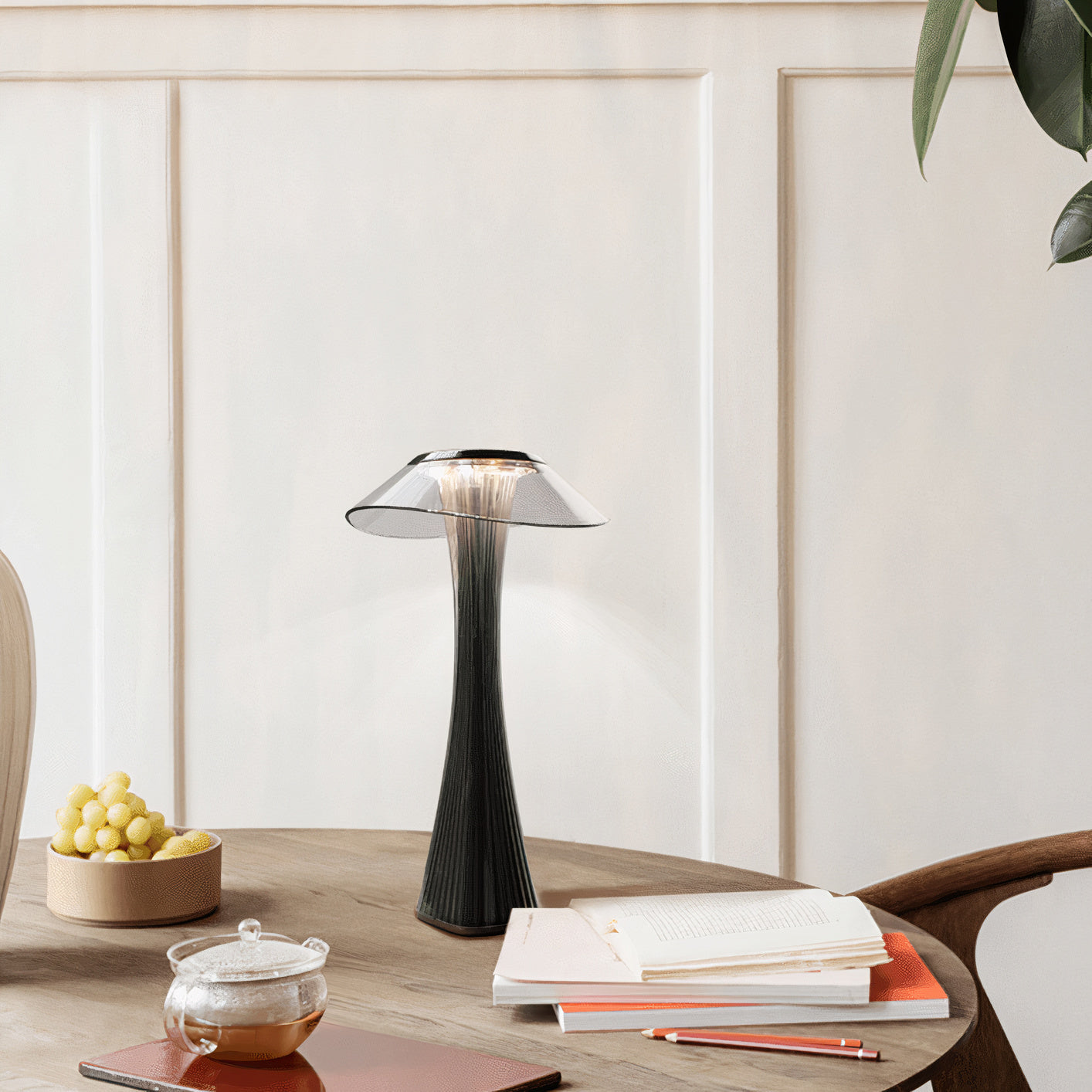 Kabellose LED Tischlampe, Touch dimmbar & 3 Lichtfarben