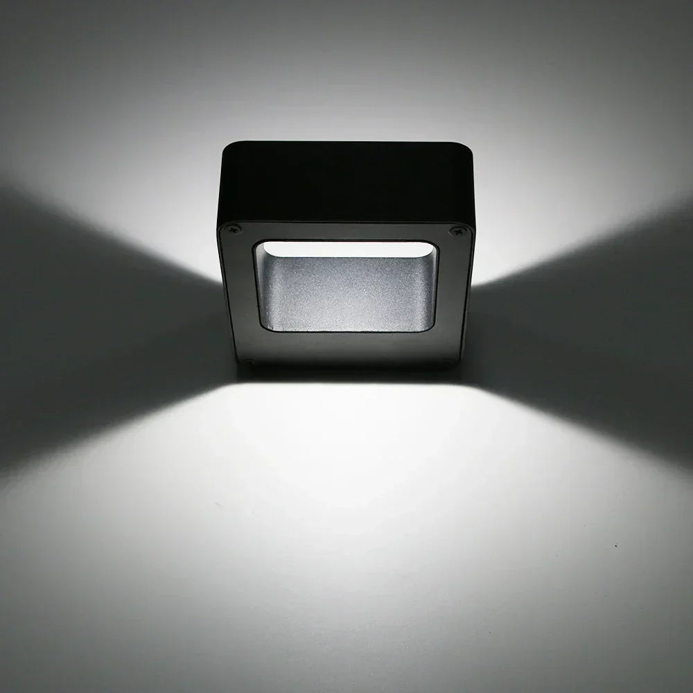 LED Wandleuchte außen wasserdicht, Außenlampe Aluminium