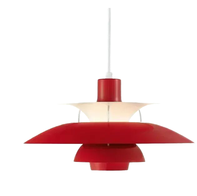 LED Pendelleuchte rund flach, Moderne Hängelampe Metall