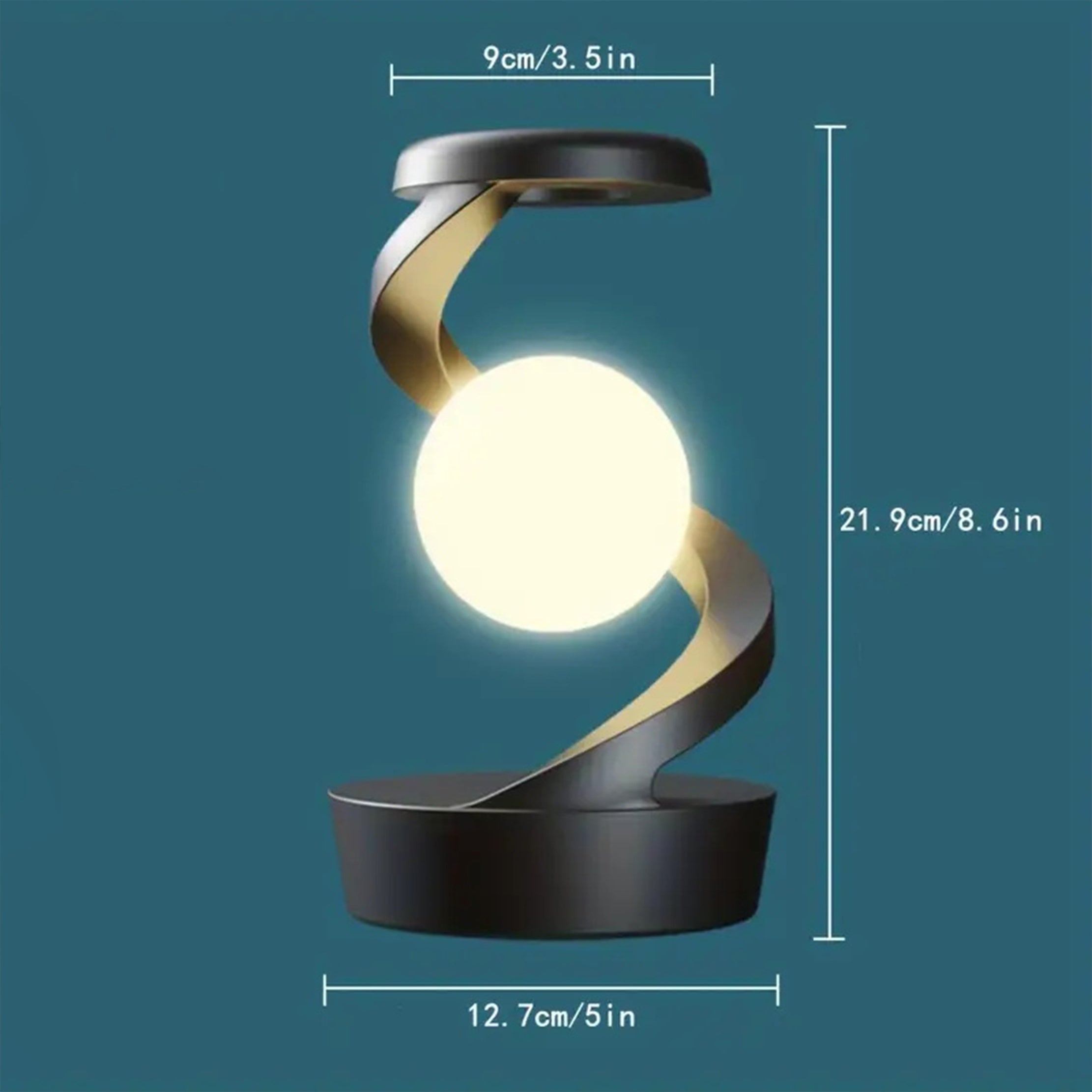 LED RGB Tischlampe, Gestensteuerung, Wireless Charging, Dimmbar