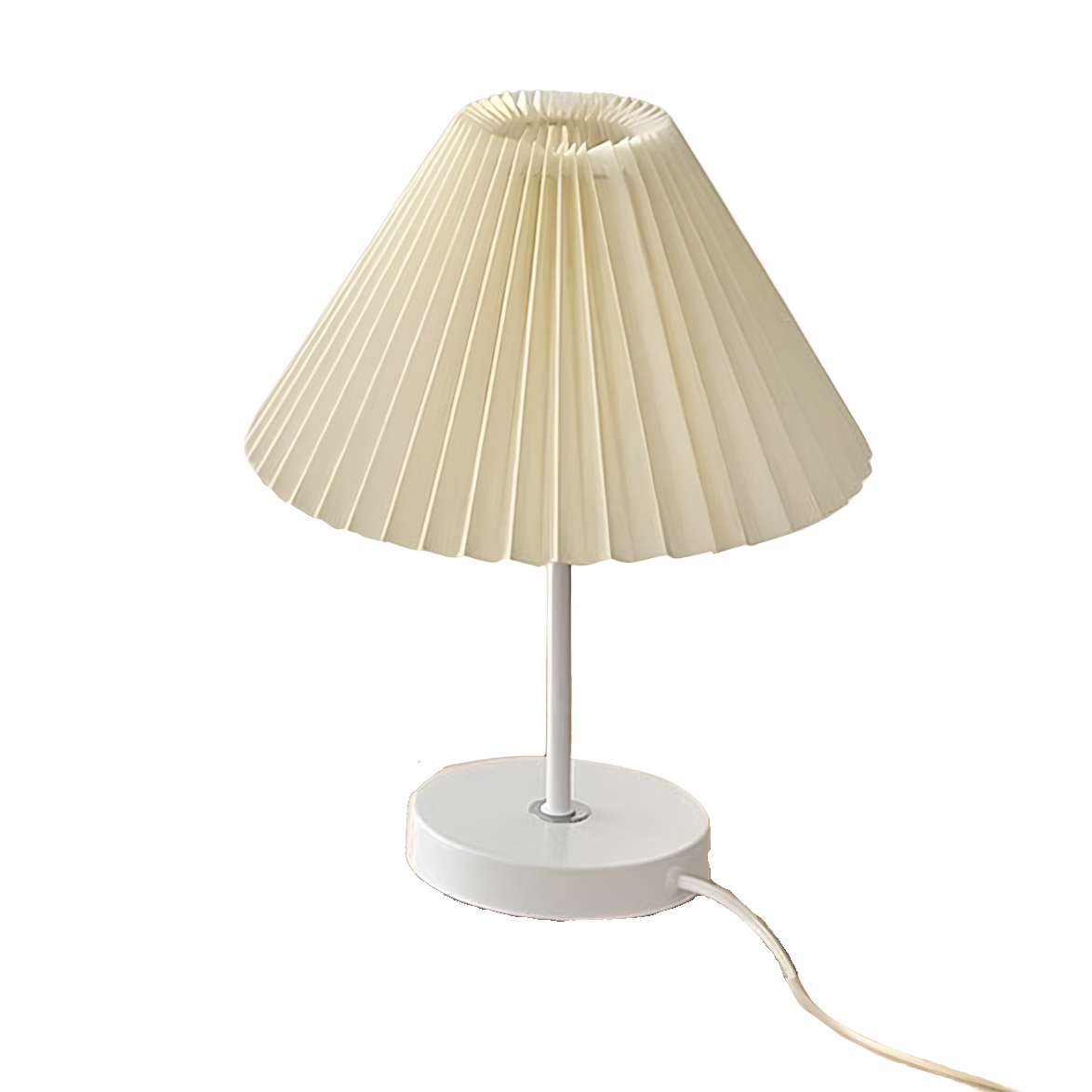LED Tischlampe Stoffschirm dimmbar, Tischleuchte USB