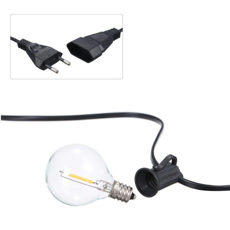 LED Lichterkette außen, Warmweiß erweiterbar