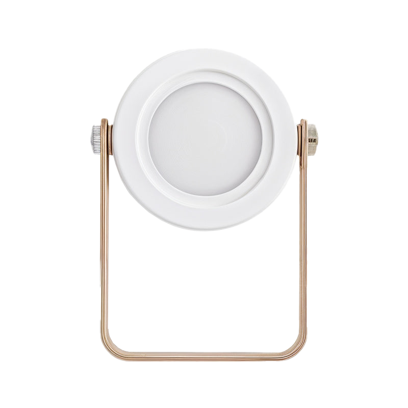 Kabellose LED Tischlampe dimmbar, Tischleuchte Holz Metall