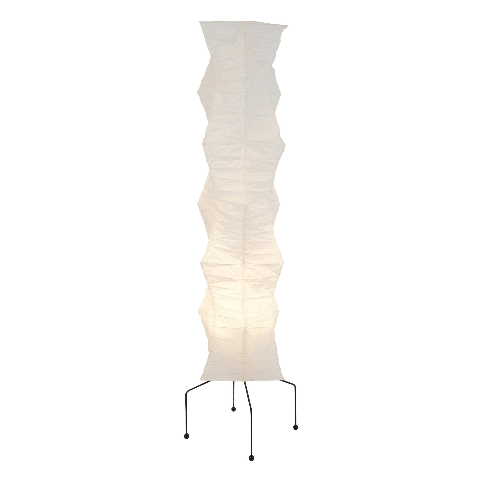 Metall-LED-Reispapier-Stehleuchte
