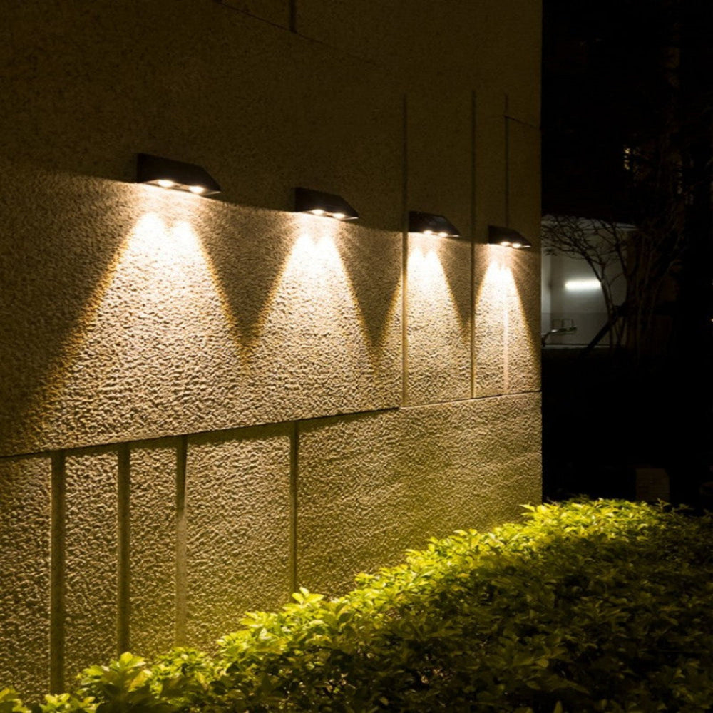 Solar Wandleuchte mit Bewegungsmelder Außen, LED IP65 Wasserdicht, Ohne Strom