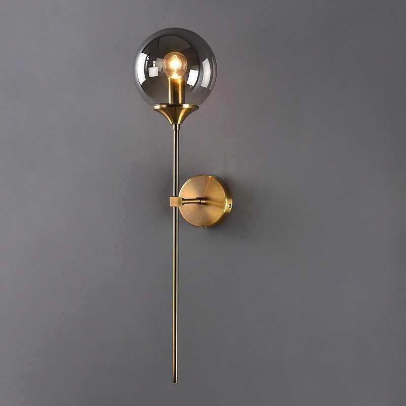 Moderne Wandlampe aus Metall und Glas – E27, Minimalistisches Design
