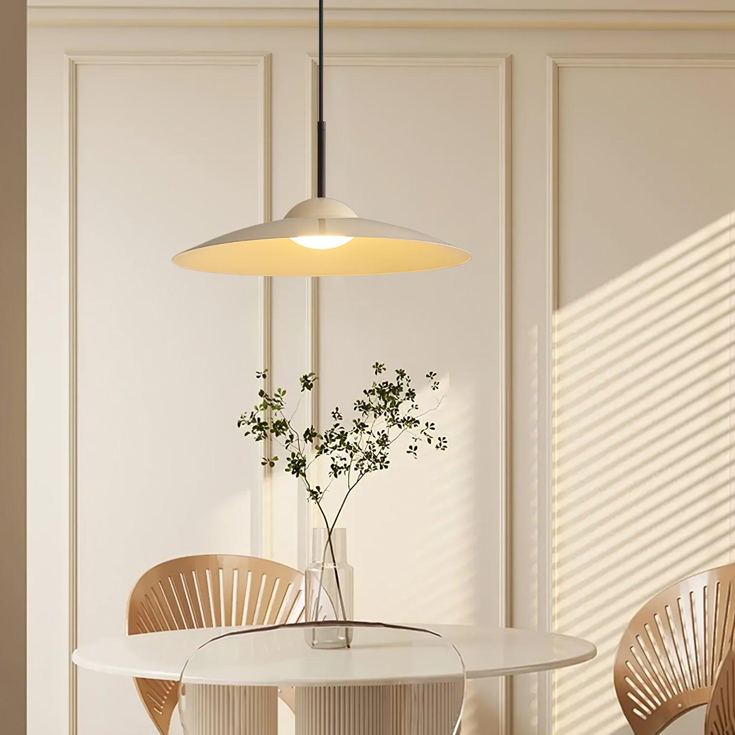 LED Pendelleuchte rund Holzoptik, Moderne höhenverstellbare Hängelampe