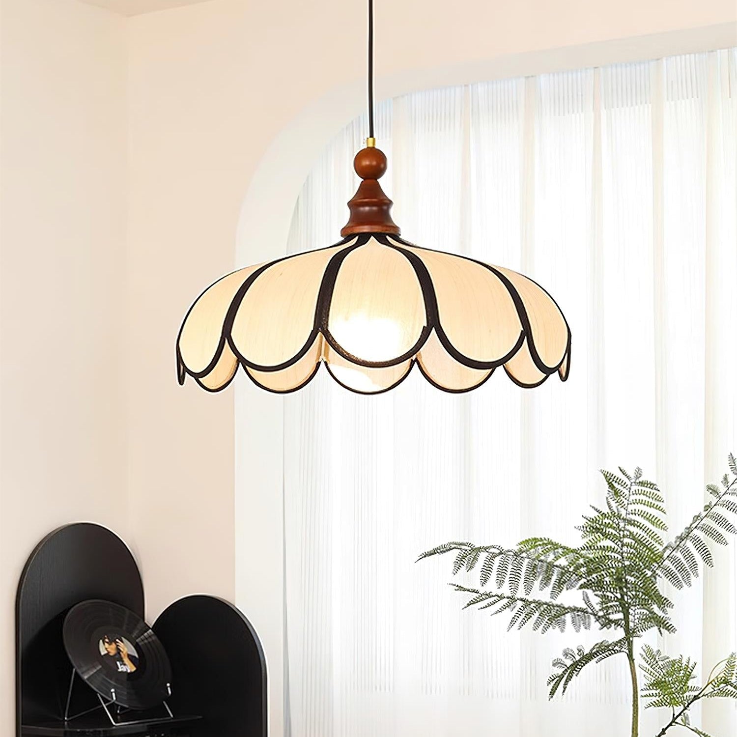 Rattan Pendelleuchte, Geflochtene Hängeleuchte Natur Holz