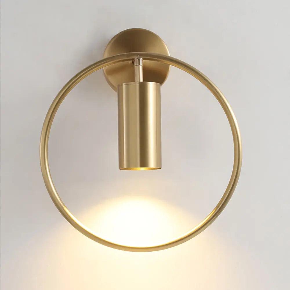 Verstellbare LED Wandlampe Schwarz, Gold, Modernes Design aus Metall