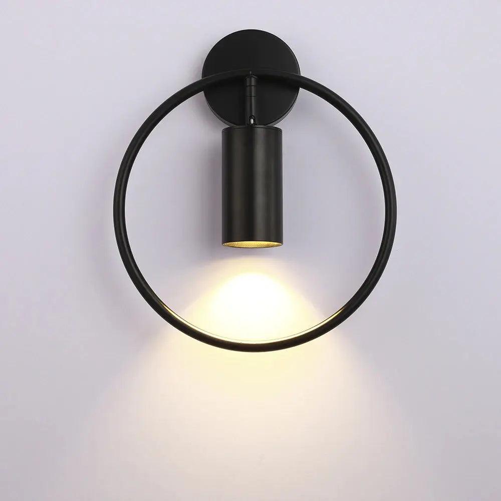 Verstellbare LED Wandlampe Schwarz, Gold, Modernes Design aus Metall