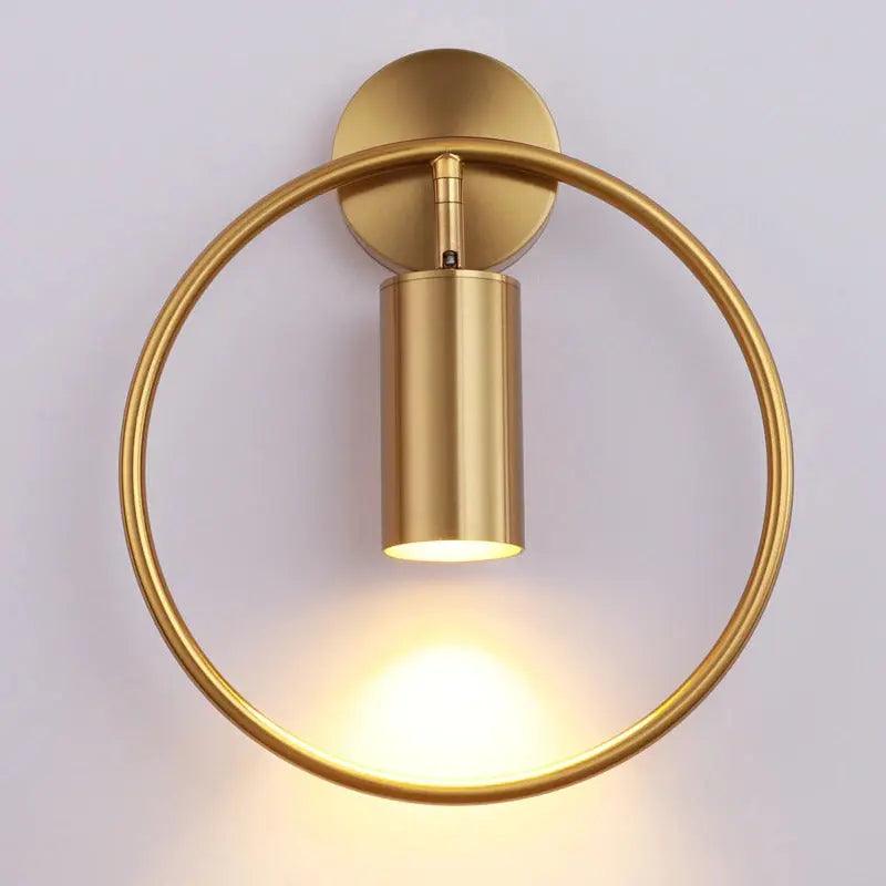 Verstellbare LED Wandlampe Schwarz, Gold, Modernes Design aus Metall
