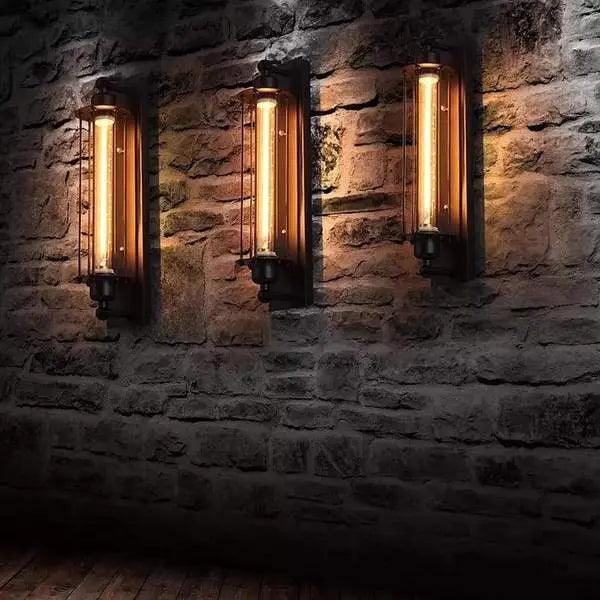 LED Wandleuchte Up Down, Industrial Wandlampe schmal