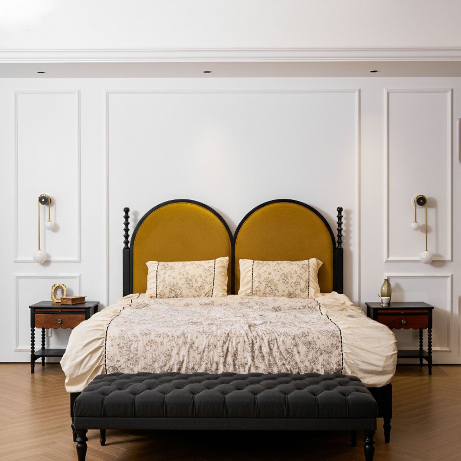 Moderne nordische goldene Wandleuchten