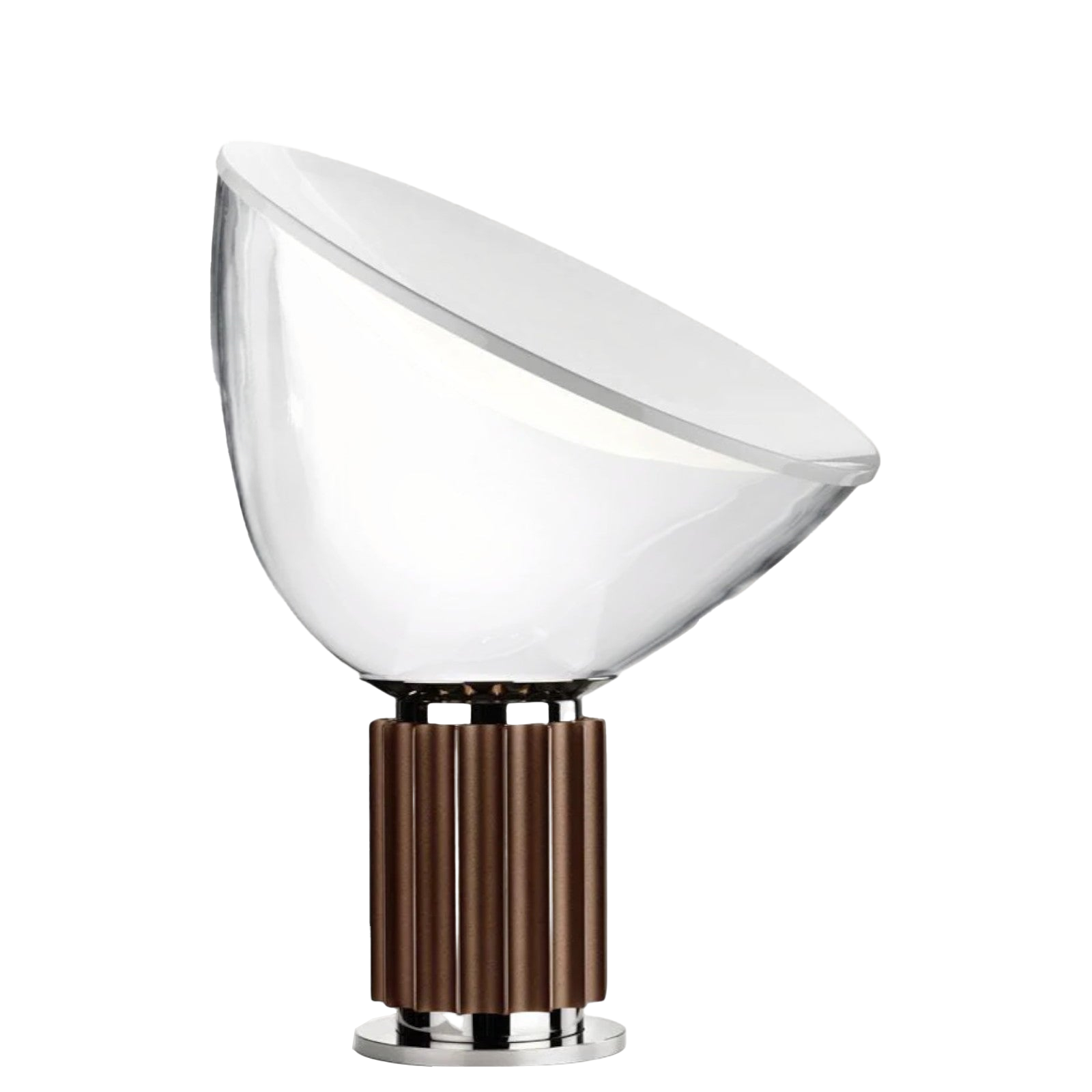 Art Deco Tischlampe Glas Metall, Moderne Tischleuchte
