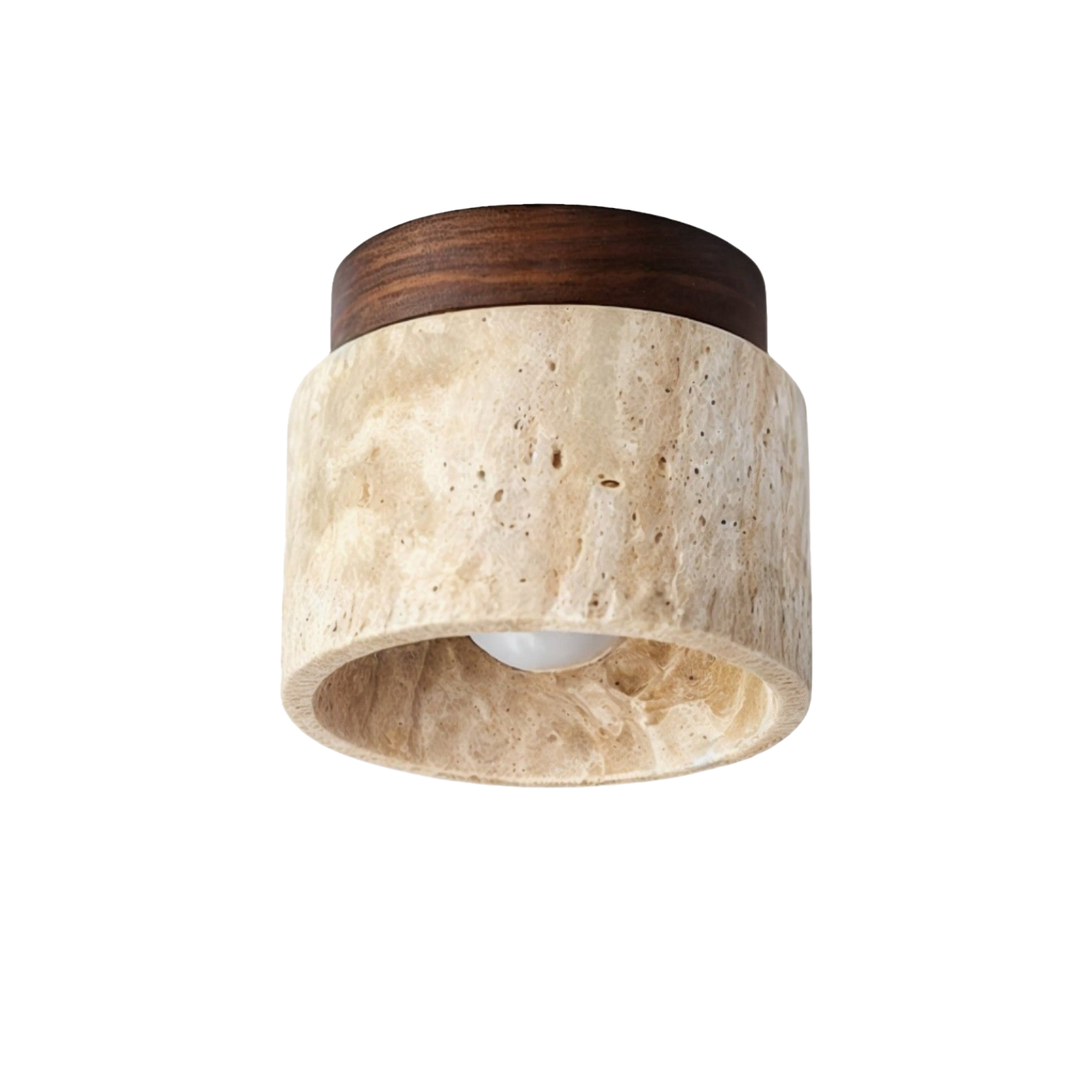 Stein-Deckenleuchte im japanischen Stil