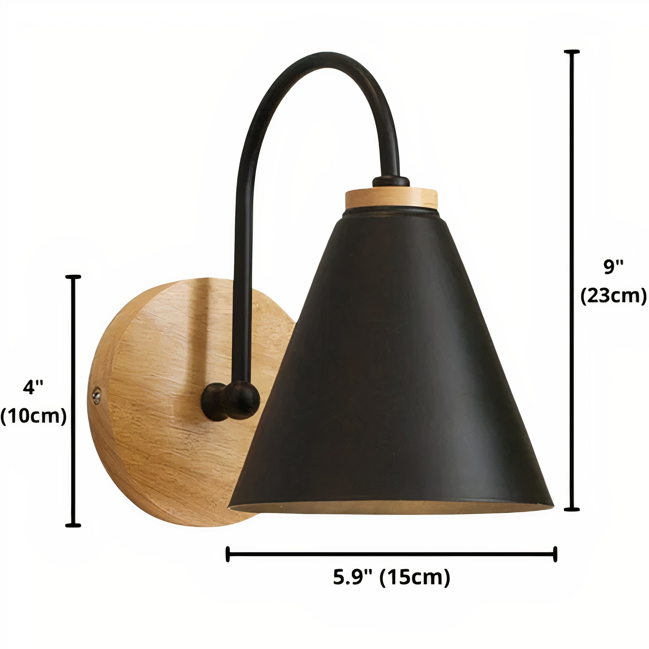 Moderne Wandlampe aus Metall, Nordisches minimalistisches Design