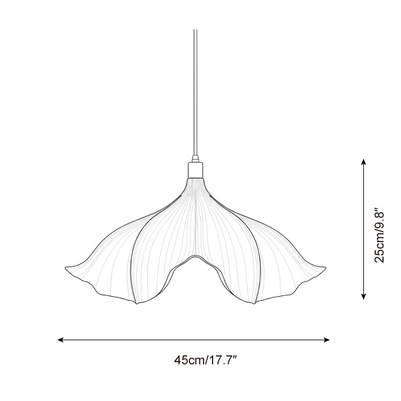 Blumenform Pendelleuchte PETG, Organisches Design, Dimmbar Warmweiß