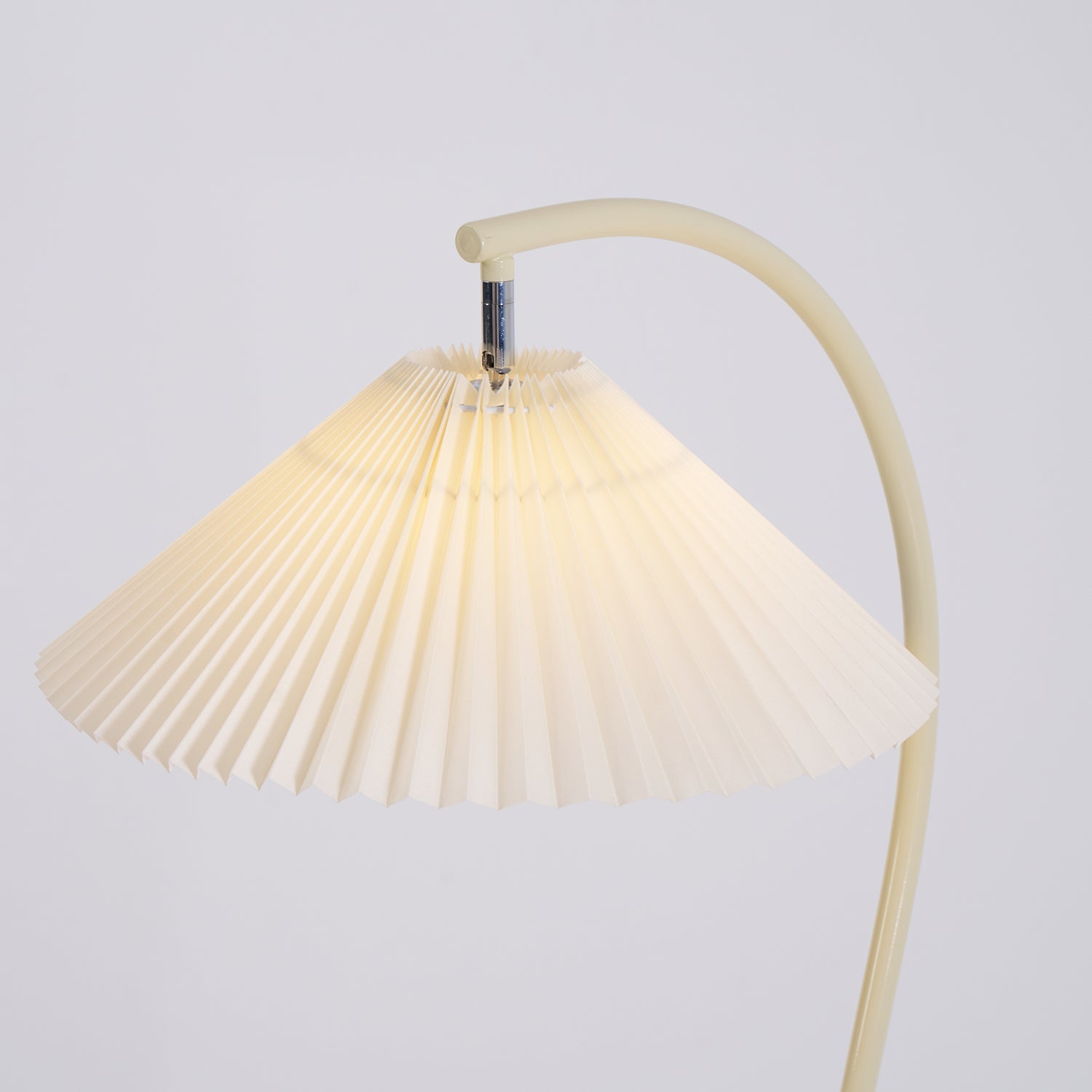 Stehlampe Stoff Plissee, Design Stehleuchte Verstellbar E27