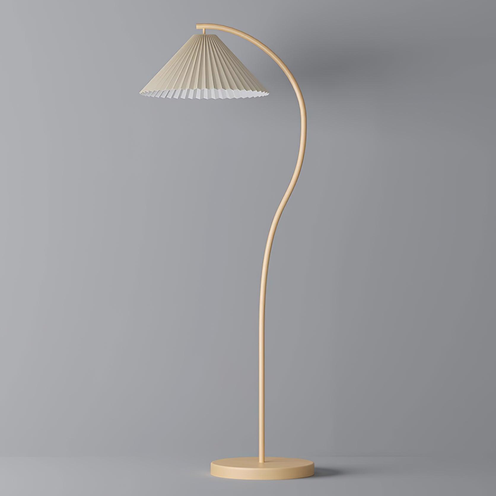 Stehlampe Stoff Plissee, Design Stehleuchte Verstellbar E27