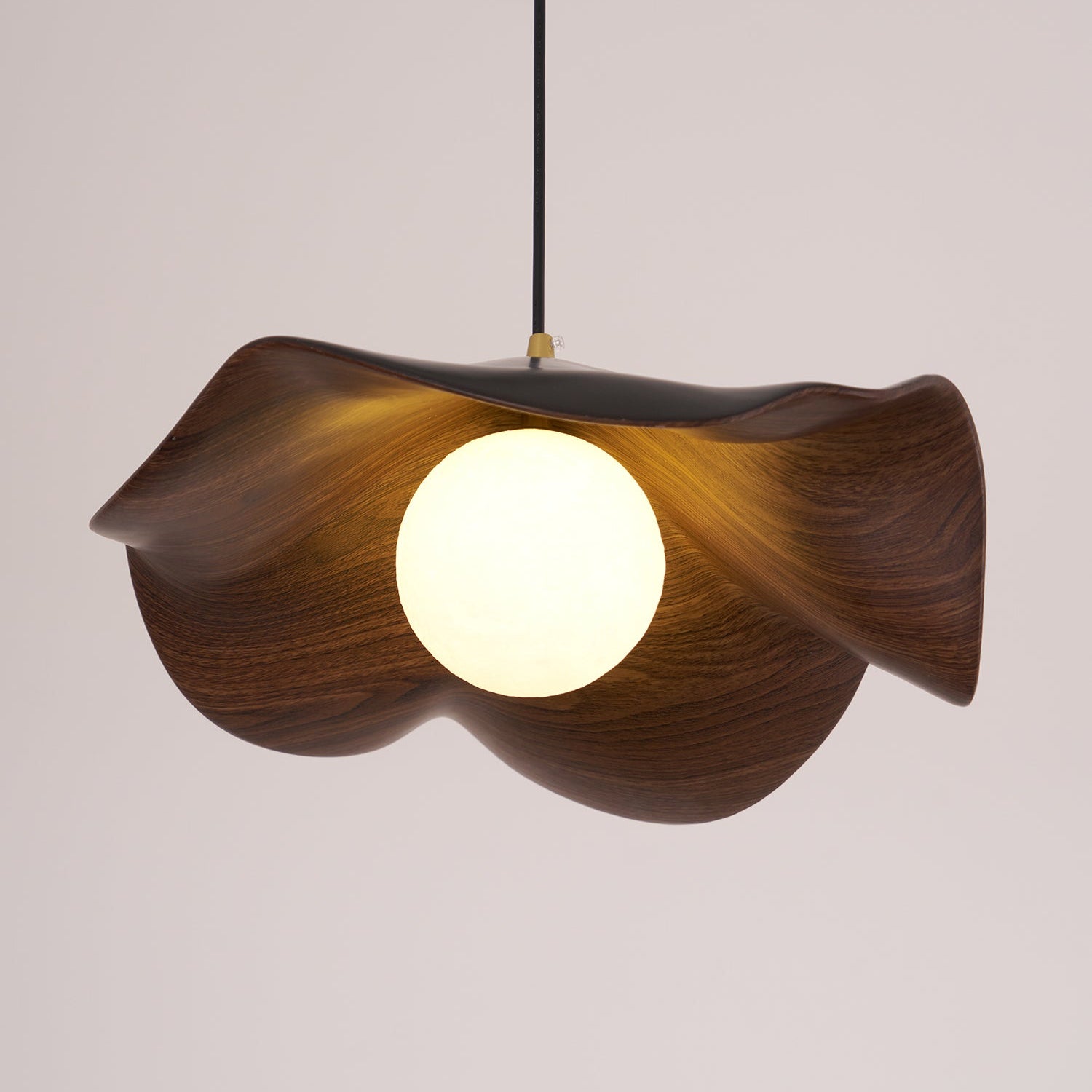 Flache Pendelleuchte rund, LED Hängeleuchte modern