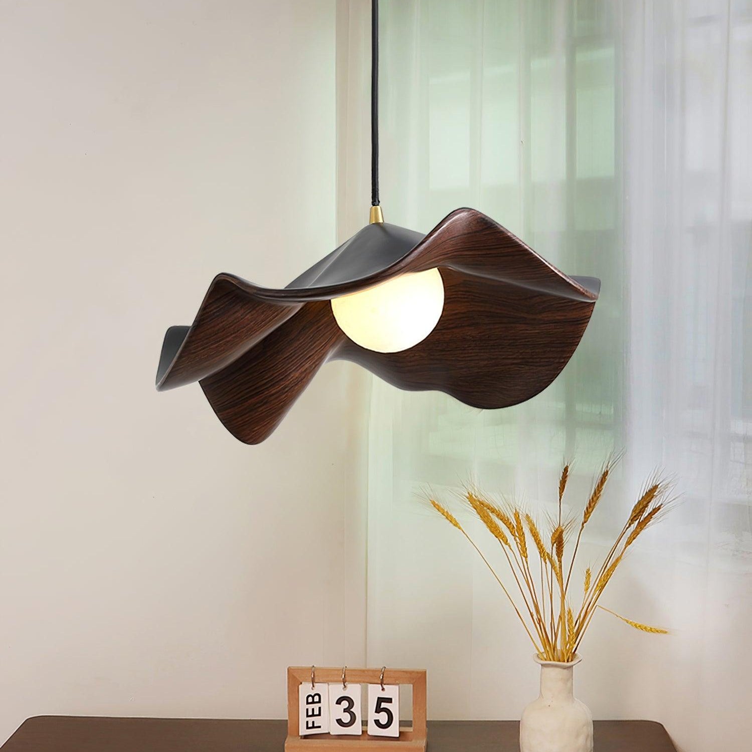 Flache Pendelleuchte rund, LED Hängeleuchte modern